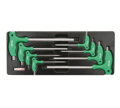 Набор-сет ключей L-Type Torx Т10-Т50 8шт 434х176мм TOPTUL
