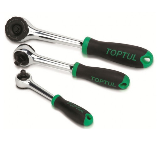Трещотка 1/4" безредукторная 155мм TOPTUL