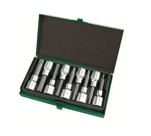 Набор бит TORX 1/2" 9пр. T20-T60 TOPTUL
