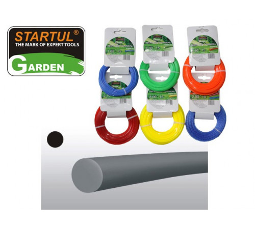 Леска ф 1.65 мм х 15 м кругл. сеч. STARTUL GARDEN