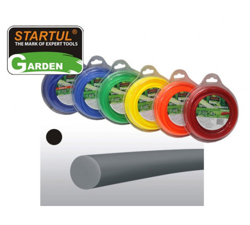 Леска ф 2.4 мм х 44 м кругл. сеч. STARTUL GARDEN