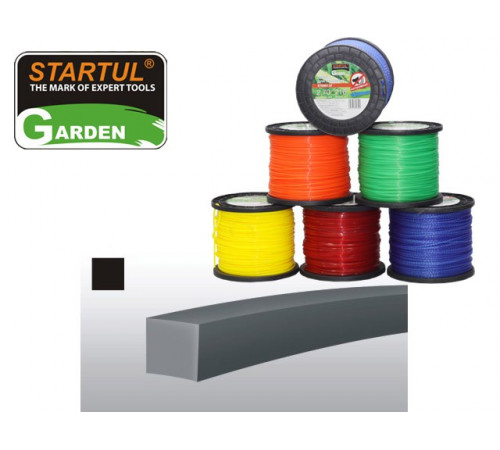 Леска ф 2.0 мм х 349 м квадратн. сеч. STARTUL GARDEN