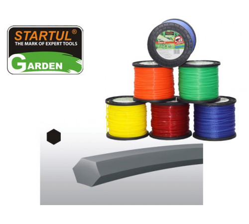 Леска ф 2.0 мм х 378 м шестигр. сеч. STARTUL GARDEN