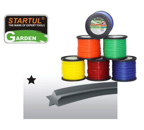 Леска ф 2.0 мм х 454 м "звездочка" STARTUL GARDEN