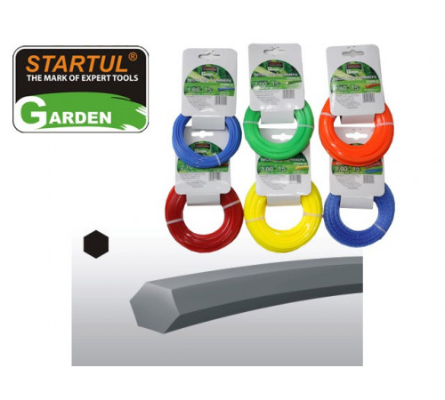 Леска ф 1.65 мм х 15 м шестигр. сеч. STARTUL GARDEN ST6050-16