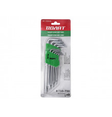 Набор ключей Torx T10-T50 9шт длинных ВОЛАТ