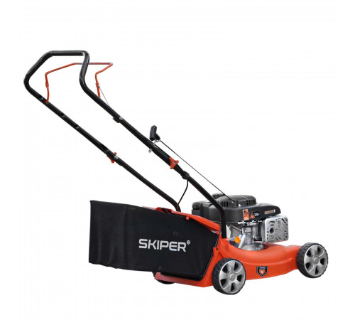 Газонокосилка бензиновая SKIPER GW401 (40 см, ручной, Loncin 3,5 лс, пласт дека, травосб.45 л, +НОЖ)