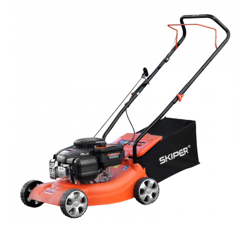 Газонокосилка бензиновая SKIPER GW401 (40 см, ручной, Loncin 3,5 лс, пласт дека, травосб.45 л, +НОЖ)