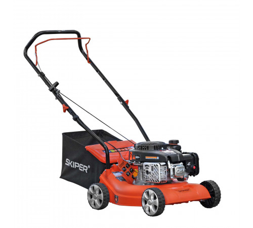 Газонокосилка бензиновая SKIPER GW401 (40 см, ручной, Loncin 3,5 лс, пласт дека, травосб.45 л, +НОЖ)