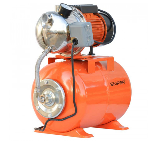 Станция водоснабжения автоматическая Skiper JET100S (900 Вт, 3100 л/ч, 24 л, нерж)