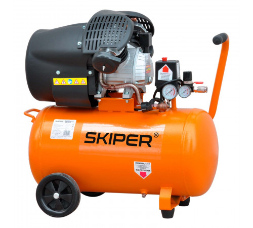Воздушный компрессор SKIPER AR50V (до 440 л/мин, 8 атм, 50 л, 230 В, 2.2 кВт)