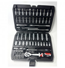 Набор инструмента  1/4" (56пр.) CrV "H-D"