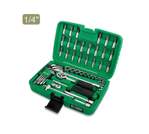 Набор головок и ключей 51предм. 1/4" 6гр. TOPTUL