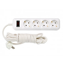 Удлинитель бытовой 3,5м (4 роз., 2.5кВт, с/з, ПВС 3х0,75) Bylectrica