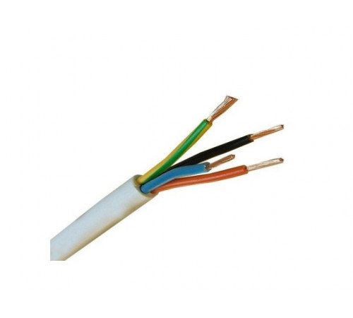 Провод ПВС 4х1,5 (бухта 100м) Б Поиск-1 (белый; ГОСТ 7399-97) (ПОИСК-1)