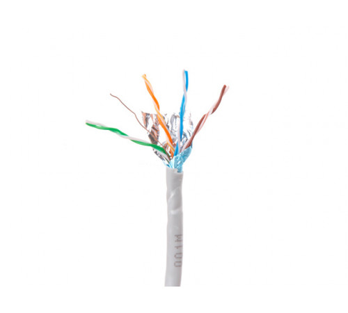 Кабель витая пара F/UTP Cat5E 4х2х24AWG (0.51мм) 305м, CCA, внутр. (ПВХ) Юпитер