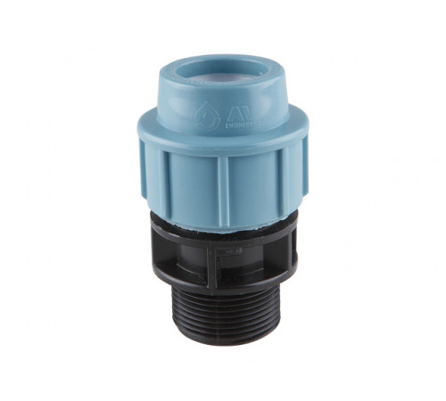 Ниппель ПЭ 50 х 1 1/2" нар., AV Engineering
