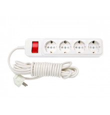 Удлинитель бытовой 3,5м (4 роз., 2.5кВт, с/з, ПВС 3х0,75)  BYLECTRICA
