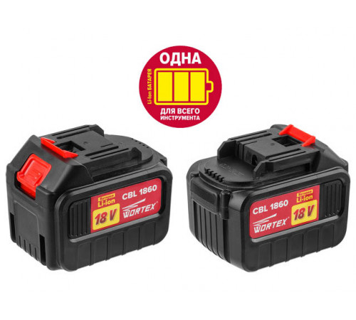 Аккумулятор WORTEX CBL 1860 18.0 В, 6.0 А/ч, Li-Ion ALL1 XLT