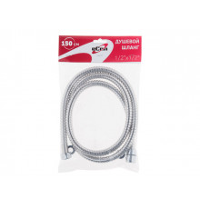 Шланг душевой, SUS/PVC, 1/2" г-г 150 см, хром, eCon