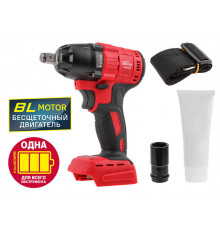 Аккум. ударный гайковерт WORTEX CWR 0318 в кор. ALL1 XLT SOLO БЕСЩЕТ., 18 В, 310 Н0м, 1/2"