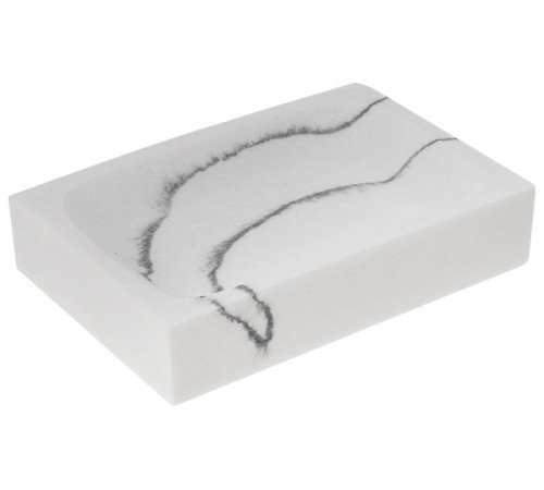 Мыльница MARBLE, белая, PERFECTO LINEA
