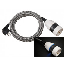 Удлинитель-шнур 3 м (1 роз., 3.3кВт, с/з, ПВС) Brennenstuhl Comfort-Line