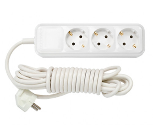 Удлинитель бытовой 3,5м (3 роз., 3.7кВт, с/з, ПВС 3х1,5) BYLECTRICA