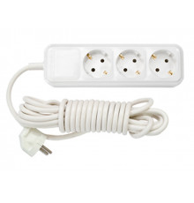 Удлинитель бытовой 10м (3 роз., 3.7кВт, с/з, ПВС 3х1,5) BYLECTRICA