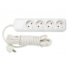 Удлинитель бытовой 3,5м (4 роз., 3.7кВт, с/з, ПВС 3х1,5) BYLECTRICA