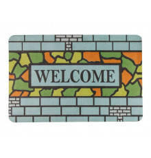 Коврик придверный 38058 см, "WELCOME", витраж, PERFECTO LINEA