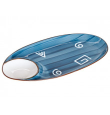 Блюдо керамическое, 33х17.5х2.8 см, серия BLUE MARINE, PERFECTO LINEA