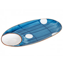 Блюдо керамическое, 33х17.5х2.8 см, серия BLUE MARINE, PERFECTO LINEA