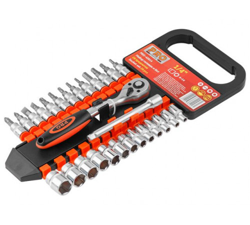 Набор головок и бит 28пр. 1/4" PRO STARTUL (PRO-42814)