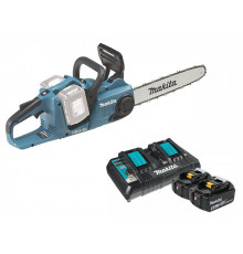 Аккум. пила цепная MAKITA DUC 353 Z шина 35 см (14"), 3/8, 1.1 мм + АКЦИЯ (2 аккумулятора, зарядное) (18.0 В, 2 акк., 5.0 А/ч, Li-Ion)