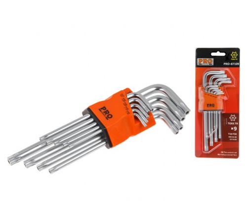 Набор ключей Torx T10-T50 9шт длинных PRO STARTUL (PRO-87109)
