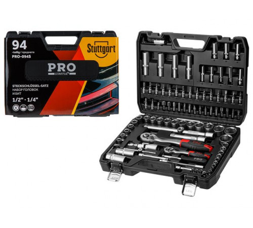 Набор головок и бит 94пр. 1/4",1/2" PRO STARTUL STUTTGART (PRO-094S)