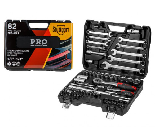 Набор головок и ключей 82пр. 1/4",1/2" PRO STARTUL STUTTGART (PRO-082S)