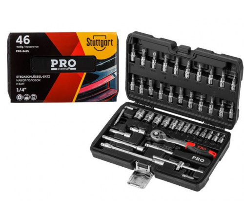 Набор головок и бит 46пр. 1/4" PRO STARTUL STUTTGART (PRO-046S)