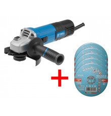 Одноручная углошлифмашина BULL WS 1202 в кор. + АКЦИЯ!(5 отрезных кругов в ПОДАРОК!)