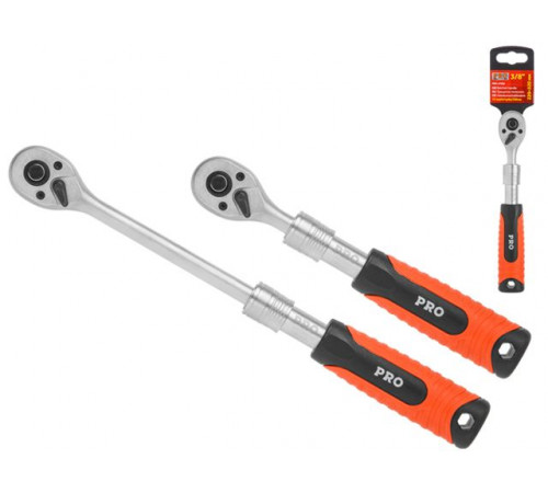 Трещотка 3/8" 72зуб. 220-320мм телескоп. PRO STARTUL (PRO-47038)