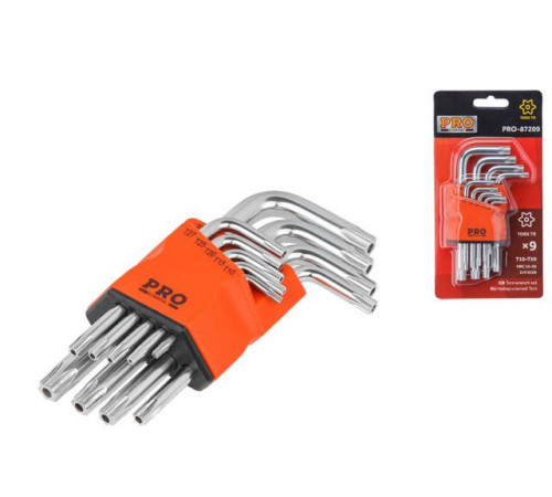 Набор ключей Torx T10-T50 9шт коротк. PRO STARTUL (PRO-87209)