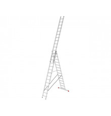 Лестница алюм. 3-х секц. 356/949/376см 3х14 ступ., 21,5кг PRO STARTUL (ST9942-14)