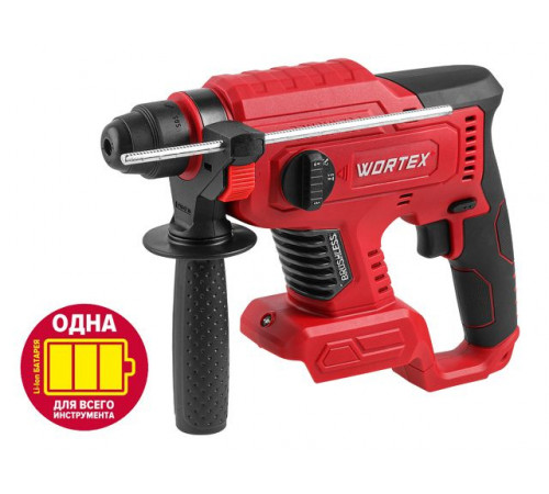 Аккум. перфоратор WORTEX CRH 1820-2 в кор. ALL1 XLT SOLO БЕСЩЕТ., 18 В, 2.2 Дж, 20 мм