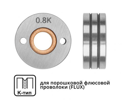 Ролик подающий ф 30/10 мм, шир. 12 мм, проволока ф 0,8-1,0 мм (K-тип)