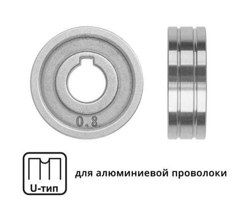 Ролик подающий ф 30/10 мм, шир. 10 мм, проволока ф 0,8-1,0 мм (U-тип)