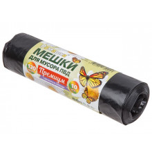 Мешки для мусора, 120 л, 10 шт, "Премиум", черные, РОМАШКА