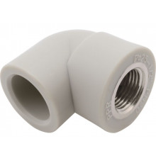 Колено ПП комб. вн. 20x1/2" сер. FV Plast