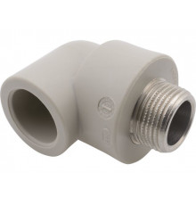 Колено ПП комб. нар. 20x1/2" сер. FV Plast