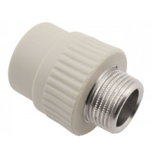 Ниппель ПП комб. нар. 25x1/2" сер. FV Plast